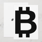 Bitcoin B Bold Einladung (Vorne/Hinten)