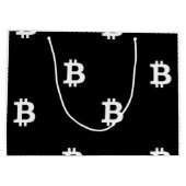 Bitcoin B Cool große Geschenktasche Geschenktüte (Rückseite)