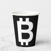 Bitcoin B Cool Paper Cups Pappbecher (Rückseite)