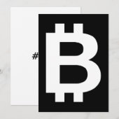 Bitcoin B Coole Einladung (Vorne/Hinten)