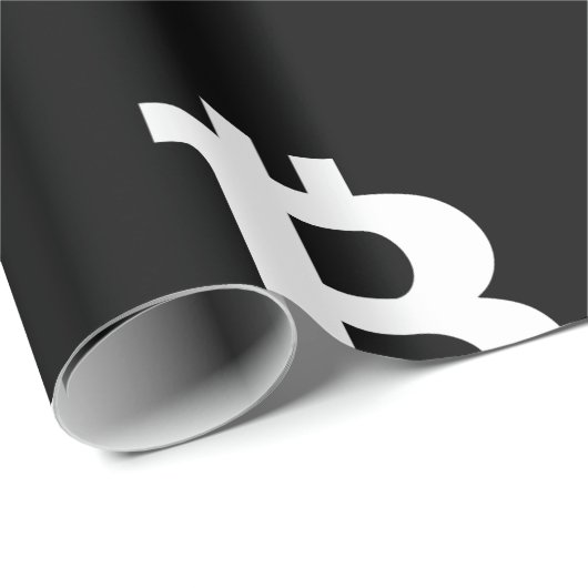 Bitcoin B Cooles Schleifpapier Geschenkpapier (Rolleneckpunkt)