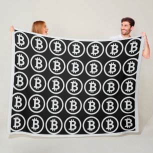 Bitcoin B Dollar Zeichenkrypto Fleece Blanket
