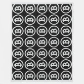 Bitcoin B Dollar Zeichenkrypto Fleece Blanket (Vorderseite)