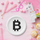 Bitcoin B FettpapierTeller Pappteller (Party)