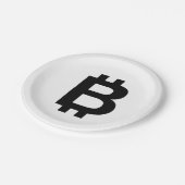 Bitcoin B FettpapierTeller Pappteller (Schrägansicht)