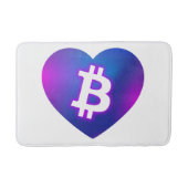 Bitcoin B im Herzen Badematte (Vorderseite)