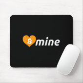 Bitcoin B Mine Kryptowährung Valentinstag Btc Mousepad (Mit Mouse)