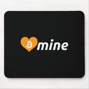 Bitcoin B Mine Kryptowährung Valentinstag Btc  Mousepad