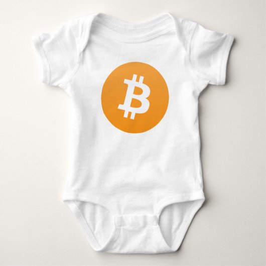 Bitcoin Baby Strampler (Vorderseite)