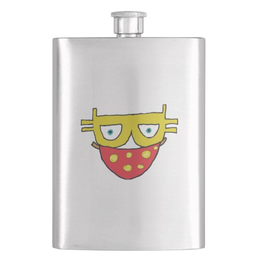 Bitcoin Bandit Flachmann (Vorderseite)