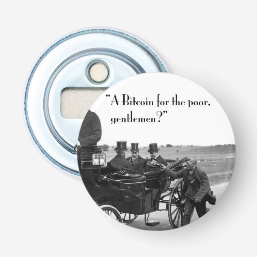 Bitcoin Beggar Flaschenöffner (Vorderseite)