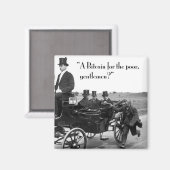 Bitcoin Beggar Magnet (Vorderseite/Rückseite)