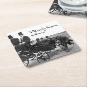 Bitcoin Beggar Rechteckiger Pappuntersetzer (angewinkelt)