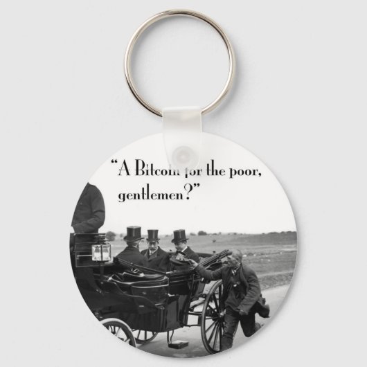 Bitcoin Beggar Schlüsselanhänger (Vorderseite)