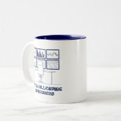 Bitcoin Billionaire in Progress-Tasse Zweifarbige Tasse (Vorderseite Links)