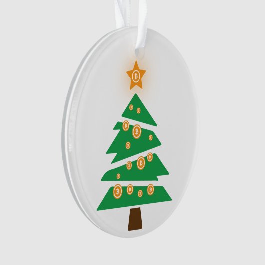 Bitcoin Bitmas Tree Ornament (Vorderseite)