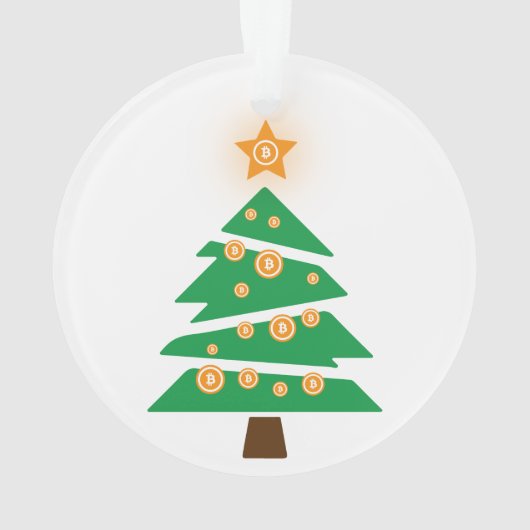 Bitcoin Bitmas Tree Ornament (Rückseite)