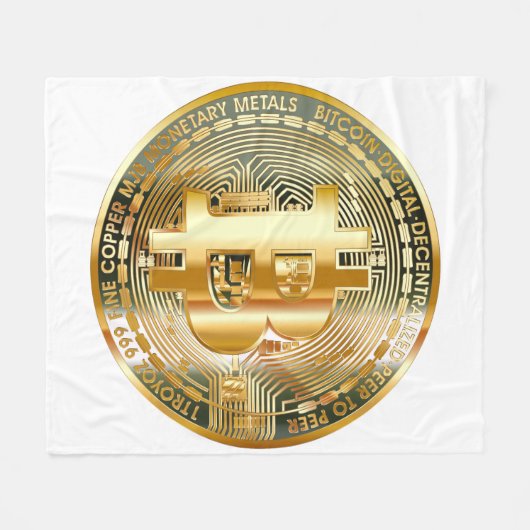 Bitcoin Blanket: Gemütlich bis in die Zukunft der  Fleecedecke (Vorderseite (Horizontal))