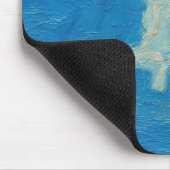 Bitcoin Blaue Himmel (Öl, Stil: 2) Mousepad (Ecke)