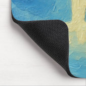 Bitcoin Blaue Himmel (Öl, Stil: 4) Mousepad (Ecke)