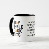 Bitcoin BLEIBE HUMBLE STACK SATS Crypto Investor Tasse (Vorderseite Links)