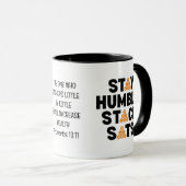 Bitcoin BLEIBE HUMBLE STACK SATS Crypto Investor Tasse (VorderseiteRechts)