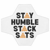 Bitcoin BLEIBE HUMBLE STACK SATS Krypto Fußball (Flach)