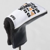 Bitcoin BLEIBE HUMBLE STACK SATS Krypto Golf Headcover (3/4 Vorderseite)