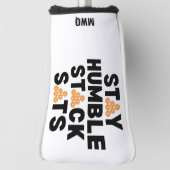 Bitcoin BLEIBE HUMBLE STACK SATS Krypto Golf Headcover (Rotieren 90)