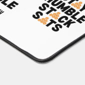 Bitcoin BLEIBE HUMBLE STACK SATS Krypto Schreibtischunterlage (Ecke)