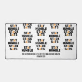 Bitcoin BLEIBE HUMBLE STACK SATS Krypto Schreibtischunterlage (Vorderseite)