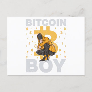 Bitcoin Boy Postkarte