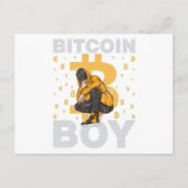 Bitcoin Boy Postkarte (Vorderseite)