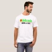 Bitcoin-Brom oder Bust-Bitcoin-Blockchain-Tastatur T-Shirt (Vorne ganz)