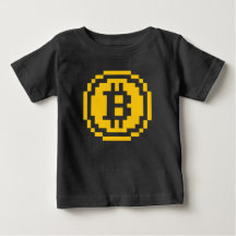 Bitcoin BTC 8-Bitbaby-Shirt logo-|