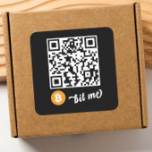 Bitcoin (BTC) Ballet QR Code Sticker - Square