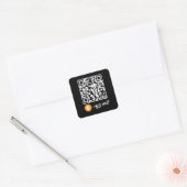 Bitcoin (BTC) Ballet QR Code Sticker - Square (Umschlag)