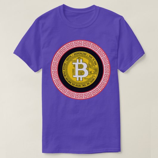 BITCOIN Btc Black T-Shirt (Design vorne)