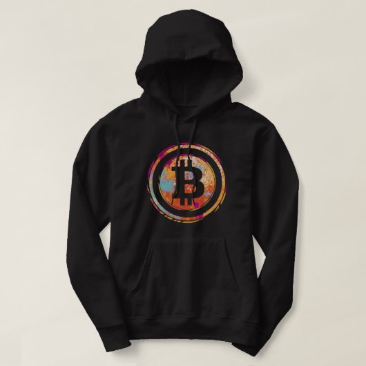 BITCOIN BTC Coinholder Crypto Crypto Holder Blocki Hoodie (Design vorne)