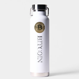 Bitcoin BTC Crypto Digital-Logo Trinkflasche