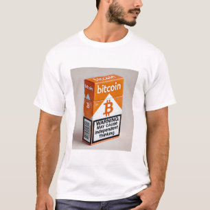 Bitcoin BTC Crypto Funny Cigarette Paket T-Shirt