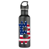 Bitcoin BTC Crypto Mens Sprichwort Edelstahlflasche (Vorderseite)