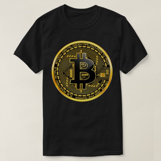 Bitcoin btc Kryptoaktienhandel T-Shirt (Design vorne)