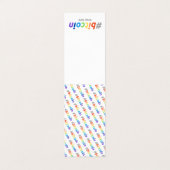 Bitcoin #BTC Rainbow Design Seed Card Visitenkarten (Außenseite Aufgefaltet)