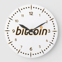 Bitcoin BTC Roman Wall Clock
