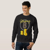 Bitcoin Btc Stack Sats Kryptowährung Satoshi Cryp Sweatshirt (Vorne ganz)