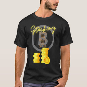 Bitcoin Btc Stack Sats Kryptowährung Satoshi Cryp T-Shirt