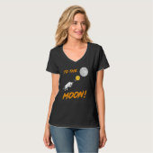 Bitcoin Btc zum Mond Bull Kryptowährungshaus T-Shirt (Vorderseite Vollansicht)