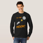 Bitcoin Btc zum Mond Bull Kryptowährungshaus T-Shirt (Vorne ganz)