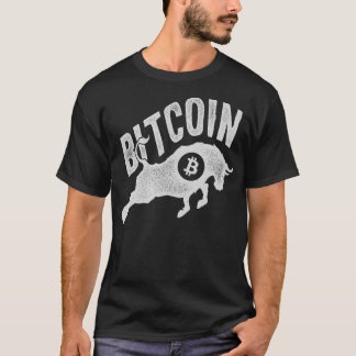 Bitcoin Bull BTC Crypto Currency Traders Blockchai T-Shirt